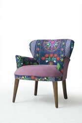 Etnik Kreslo Mor-Mavi - Vistaso Concept