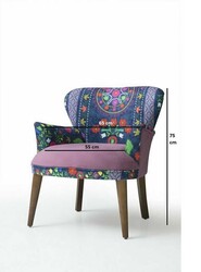 Etnik Kreslo Mor-Mavi - Vistaso Concept (1)