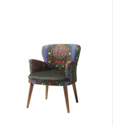 Etnik Kreslo Siyah-Mavi - Vistaso Concept (1)