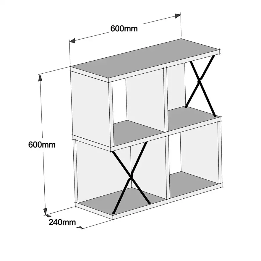 Extra Divar Rəfi - Cəviz - 4