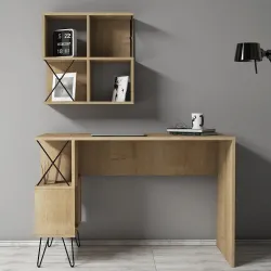 Extra Divar Rəfli Çalışma Masası - Meşə - 2