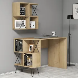 Extra Divar Rəfli Çalışma Masası - Meşə - 1