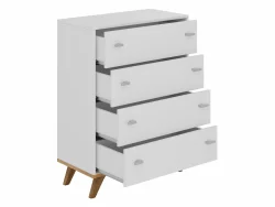 Falco 4 Siyirtməli Komod - Ağ - 4