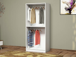 Faux Sadə Dolab -Ağ - Modev