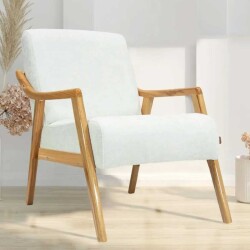 Favela Demonte Berjer Kreslo - Ağ - Zemhome