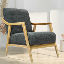 Favela Berjer Kreslo - Tünd Boz - Zemhome