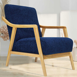 Favela Berjer Kreslo - Tünd Göy - Zemhome