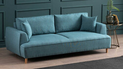 Felix Ektra Soft Üçyerli Divan Turkuaz - Evdebiz