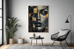 Female Surreal Kətan Tablo TB2079 - 3