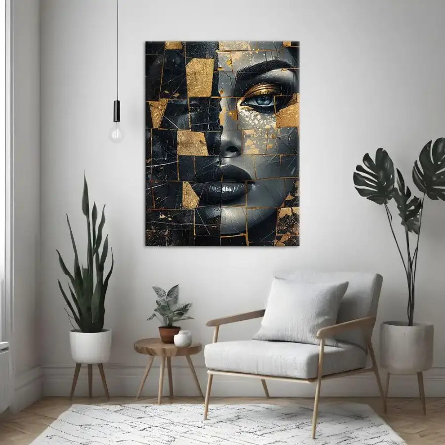 Female Surreal Kətan Tablo TB2079 - 1