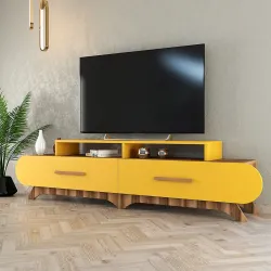 Flora Tv Stend - Cəviz/Sarı - 3