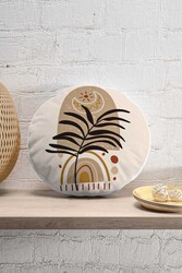 Floral 4'lü Yuvarlak Yastıq Yastıq Üzü 66 - Markaev (1)