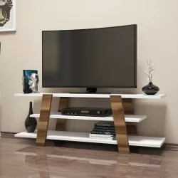 Flower Tv Stend - Cəviz/Ağ - 2