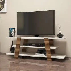 Flower Tv Stend - Cəviz/Krem - 2