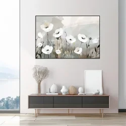 Flowers Leaves Kətan Tablo TB2074 - 2