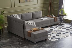 Fly Yataqlı Açılan Künc Divan Kahve Sol - Evdebiz (1)