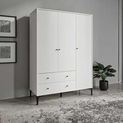 Focus 3 Qapılı Dolab - Ağ - Venatto (1)