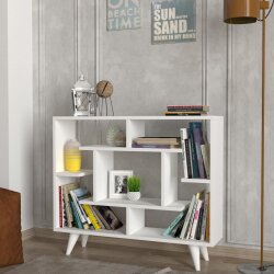 Fondea Kitab Rəfi - Ağ - Decoroom Collection (1)