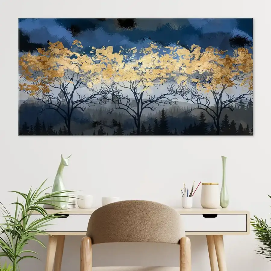 Forest at Night Kətan Tablo TB2085 - 3