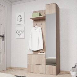 Franco Güzgülü Dəhliz Dolabı - Meşə - Modev