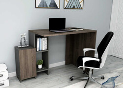 Freddy Çalışma Masası - Antrasit/Cəviz - Modev