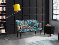 Frida 3lü Çay Seti Divan Kreslo Dəsti Çox Rəngli - Vistaso Concept (1)