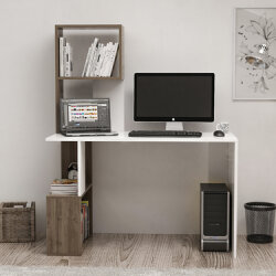 Frido Çalışma Masası - Ağ/Cəviz - Modev (1)