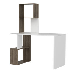 Frido Çalışma Masası - Ağ/Cəviz - 5