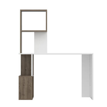 Frido Çalışma Masası - Ağ/Cəviz - 6