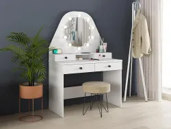 Gabriela Makiyaj Masası- Ağ - Modev (1)