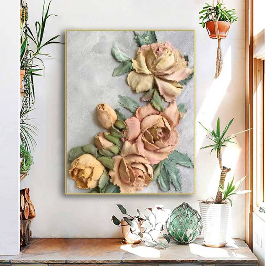 Garden Roses Oil Kətan Tablo TB1349 - 1