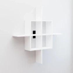 Gardenya Divar Rəfi - Ağ - Decoroom Collection (1)