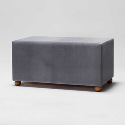 Genma Ahşap Ayaqlı Pufik Gri 508 - Evdebiz (1)