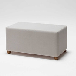 Genma Ahşap Ayaqlı Pufik Krem 501 - Evdebiz (1)