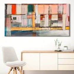 Geometric Abstraction Kətan Tablo TB2098 - 2