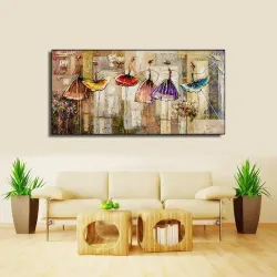 Girls Dance Oil Painting Kətan Tablo TB1052 - 1