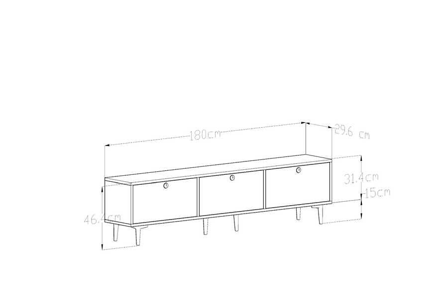 Ally Tv Stend - Qara Silver - 5