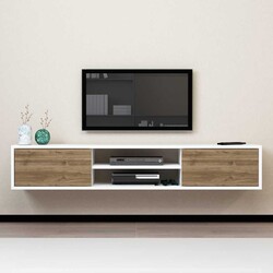April Tv Stend - Ağ/Cəviz - 1
