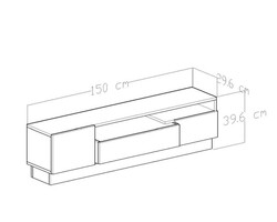 Boones Tv Stend - Cəviz - 5