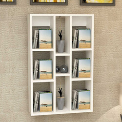 Carlino Divar Rəfi - Ağ - Modev