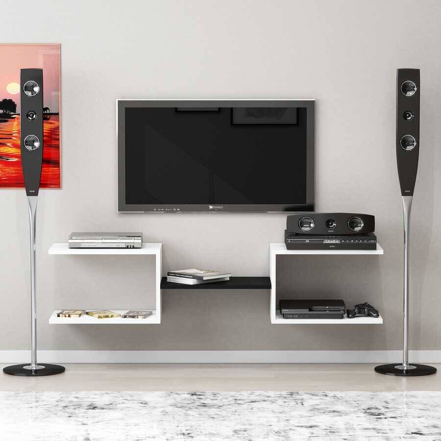 Carmen Tv Stend - Ağ/Qara - 2