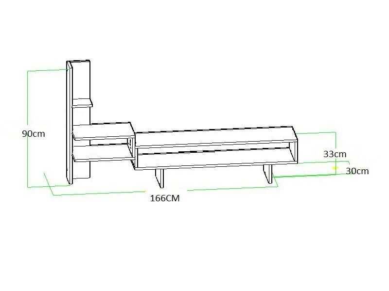 Cira Tv Stend - Ağ - 3