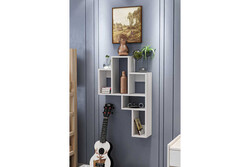 Carlinda Divar Rəfi - Ağ - Modev