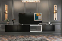 Clarins Tv Stend 240 Cm - Ağ/Qara 
