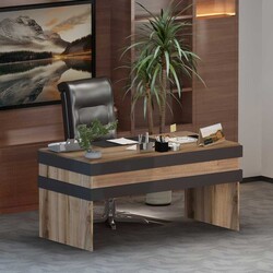 Eagle Çalışma Masası - Cəviz/Antrasit - Modev (1)