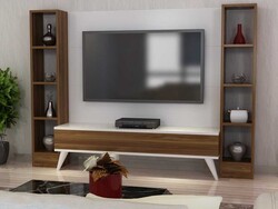 Giva Tv Stend - Ağ/Cəviz - 3