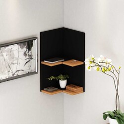 Happy Divar Rəfi - Qara/Cəviz - Modev