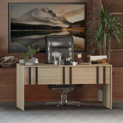 Hawk Çalışma Masası - Meşə/Antrasit - Modev