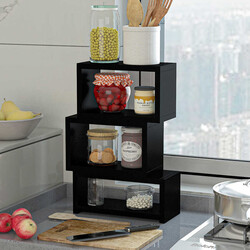 Hera Çox Məqsədli Rəf - Qara - Modev