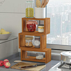 Hera Çox Məqsədli Rəf - Teak - Modev